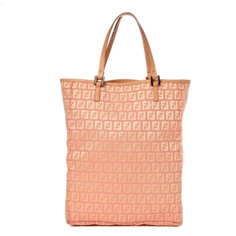 oibk fabric zuchinno fendi tote|FENDI Zucchino Tote Pink 269811 .